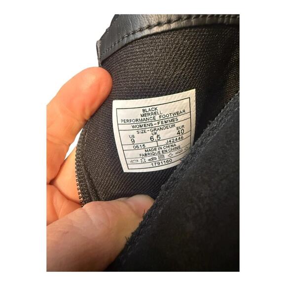 Merrell Emery Buckle Leather Moto Boot Women size 9 - Picture 8 of 8